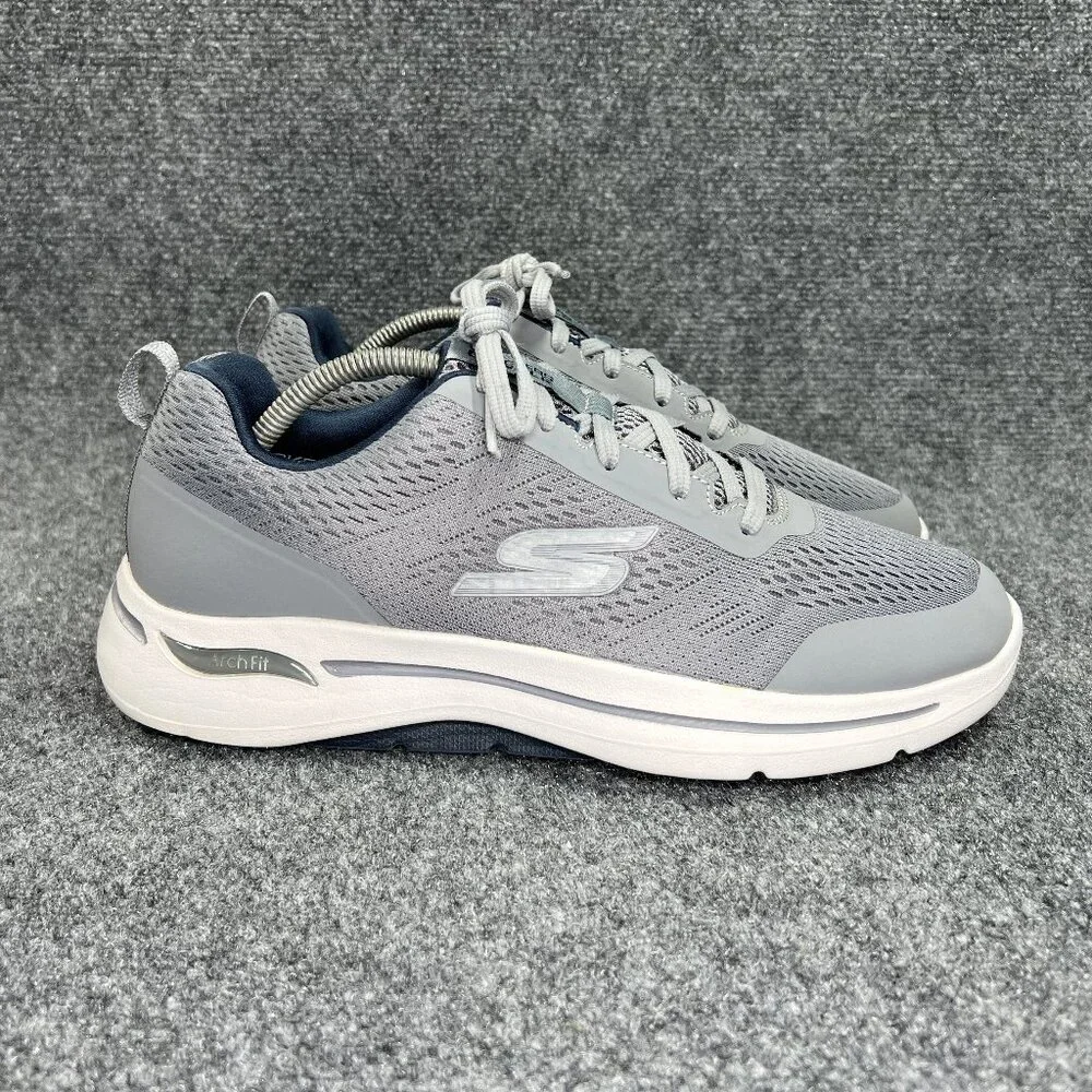 Skechers Go‎ Walk Arch Fit Athletic Shoes Men's Size 9.5EE Grey Walking Training